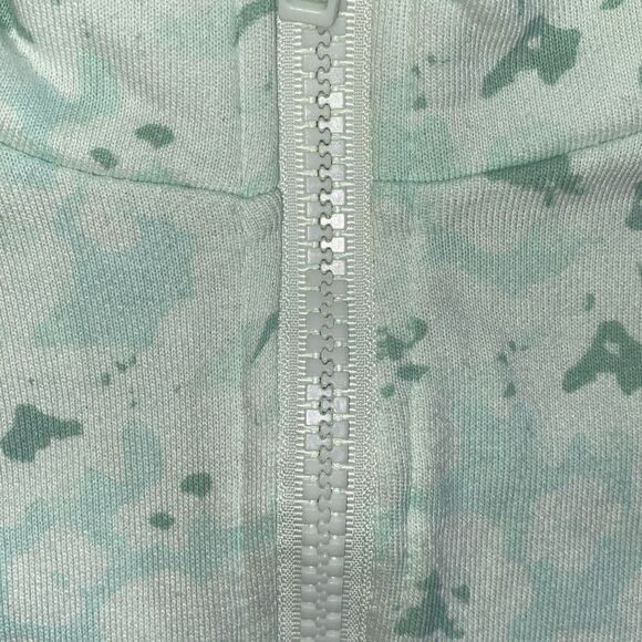 Forever 21 GUC Casual Jogging Cropped Sweatshirt Longsleeve Crop Top Aqua Gorpco - Picture 3 of 6